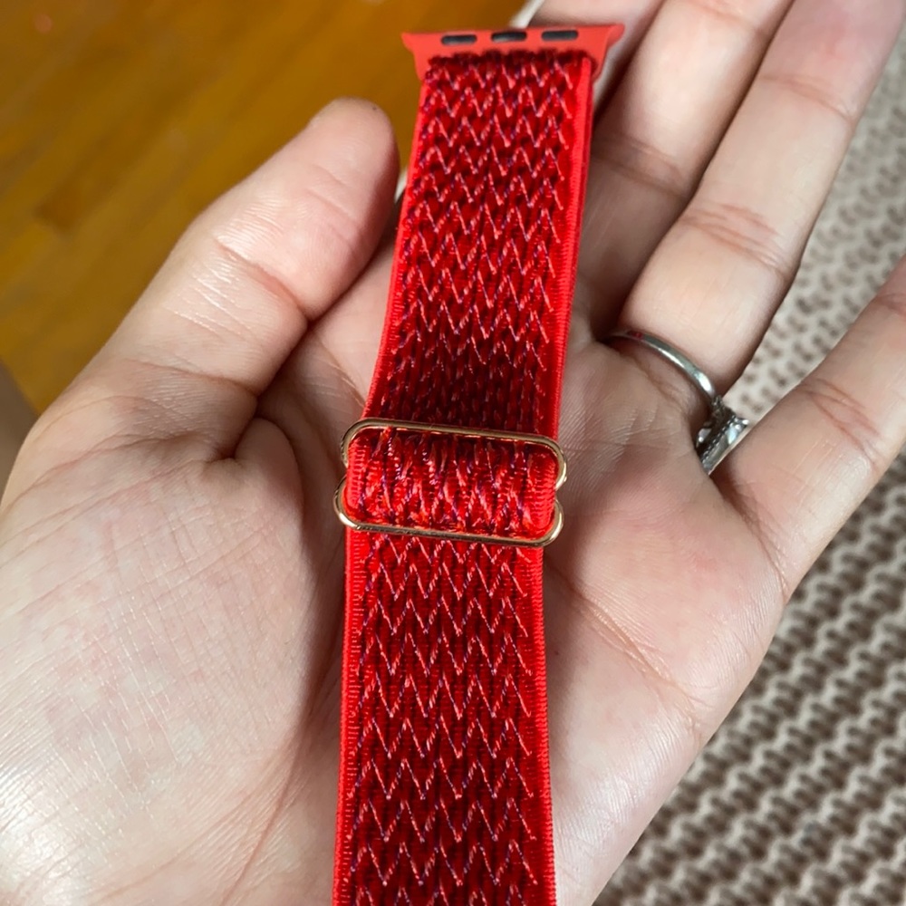 Red Elastic Apple Watch Band - 38mm